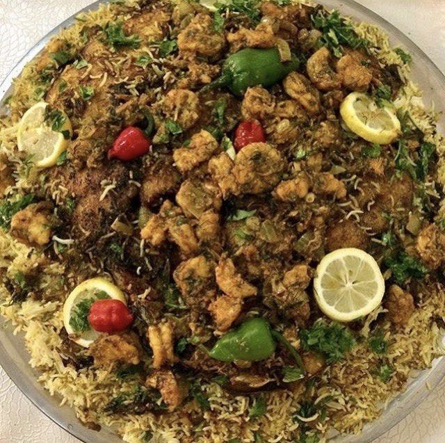 كبسة ربيان مع هامور تكفي 10 اشخاص