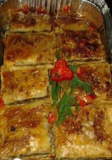 جلاش جبنه او لحمه مفرومه او رقاق لحمه مفرومه