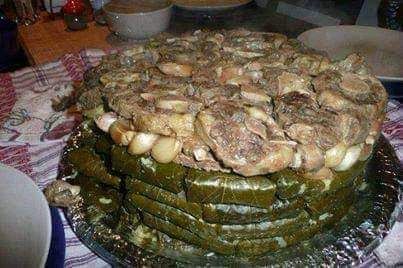 ورق عنب مع كوارع