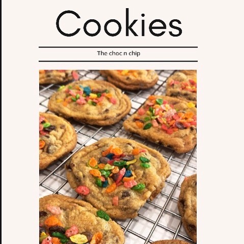 Fruity pebbles Cookies الأكثر مبيعا طراوة مع كرنشي بالهيرشي والجالاكسي