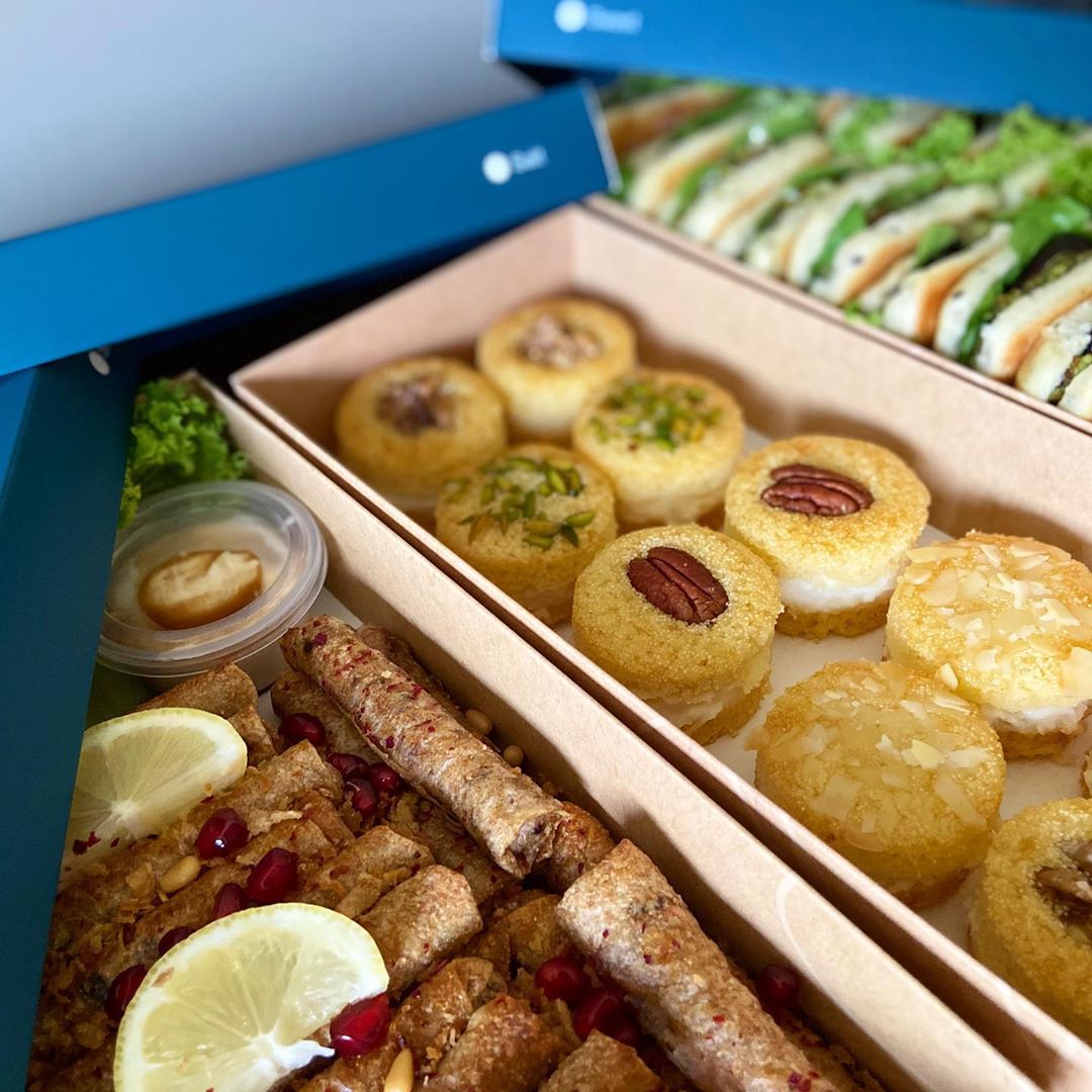 بالهنا والعافية للزبونة العسل ♥️#مسخن#بسبوسة#ميني#ساندوتش#ايطالي #موالح