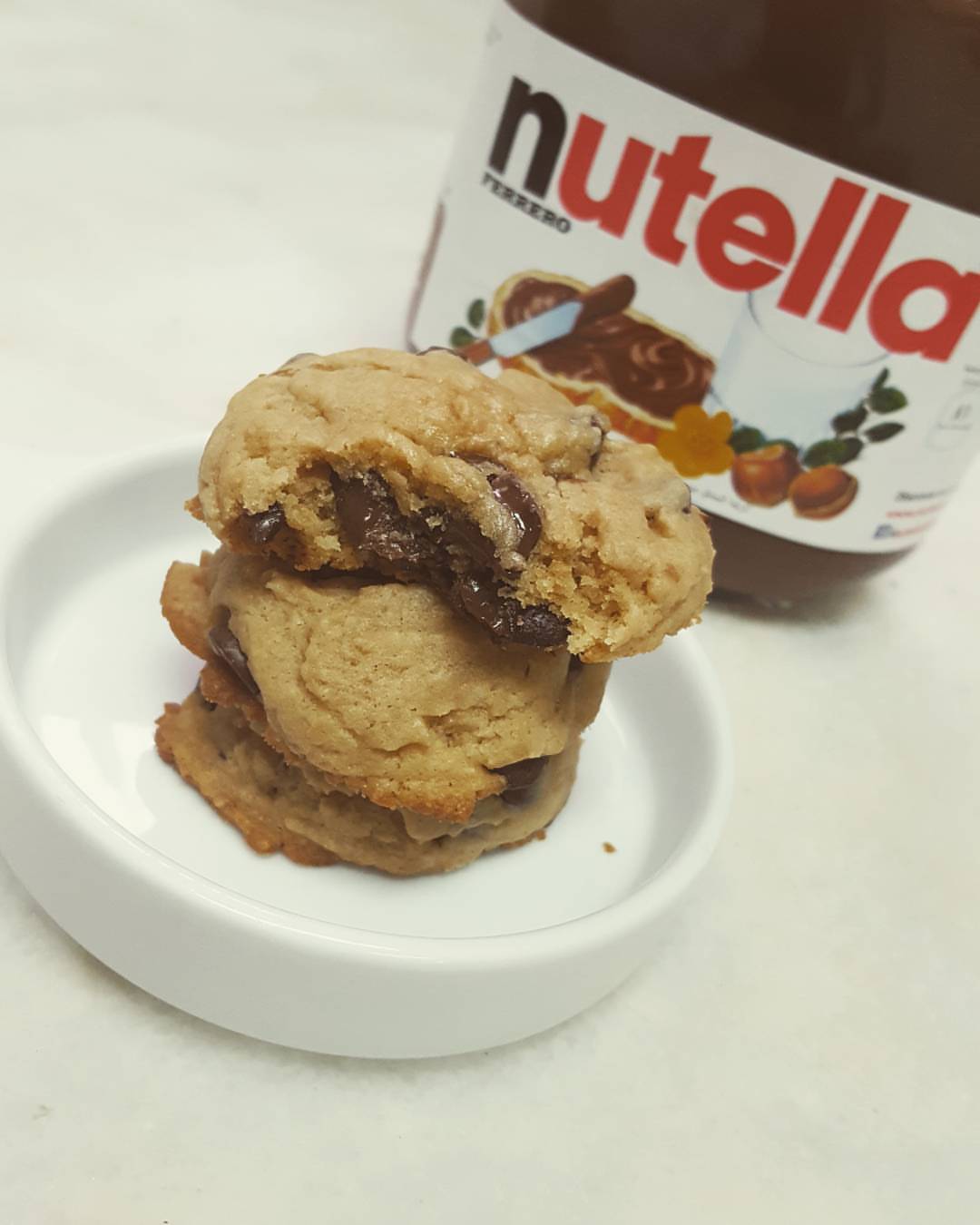 ل#عشاق_النوتيلا و #محبي_الكوكيز #كوكيز_محشي #نوتيلا #طري ❤ @nutellaarabia