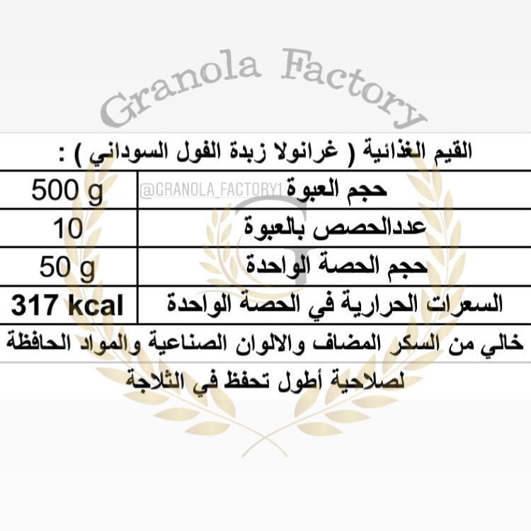 سعراتنا الحرارية لجرانولا "زبدة الفول السوداني "
.
.
#جرانولا_فاكتوري #granola_factory1
#جرانولا_بار #جرانولا_صحي #جرانولا_شوفان #جرانولا_بالمكسرات #جرانولا_شوكلاته #جرانولا_جدة #بروتين #بروتين_بار #بروتين_جده #بروتين_بار_جدة #فطور #سناكات_صحية #سناك_صحي #سناك #جدة #جده #دايت #رياضة #أكل_صحي #دايت #فتنس #وصفات_رجيم #وصفه_صحيه #وصفات_صحية #fitness #اكسبلور #تنشيف #تضخيم