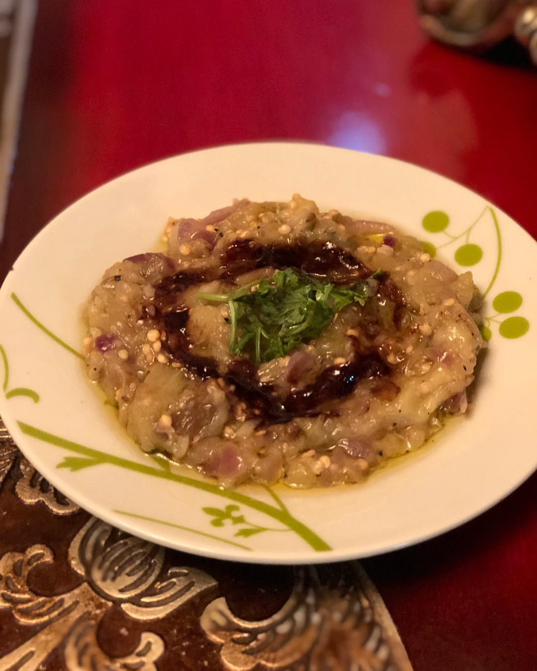 متبل باذنجان بالدبس✨#riyadhfood