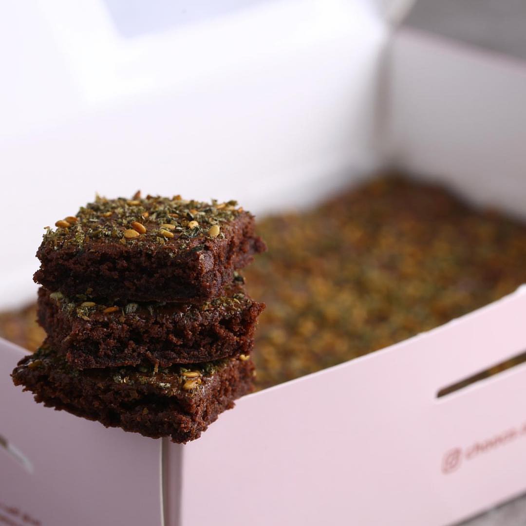 Fudgy zattar brownies