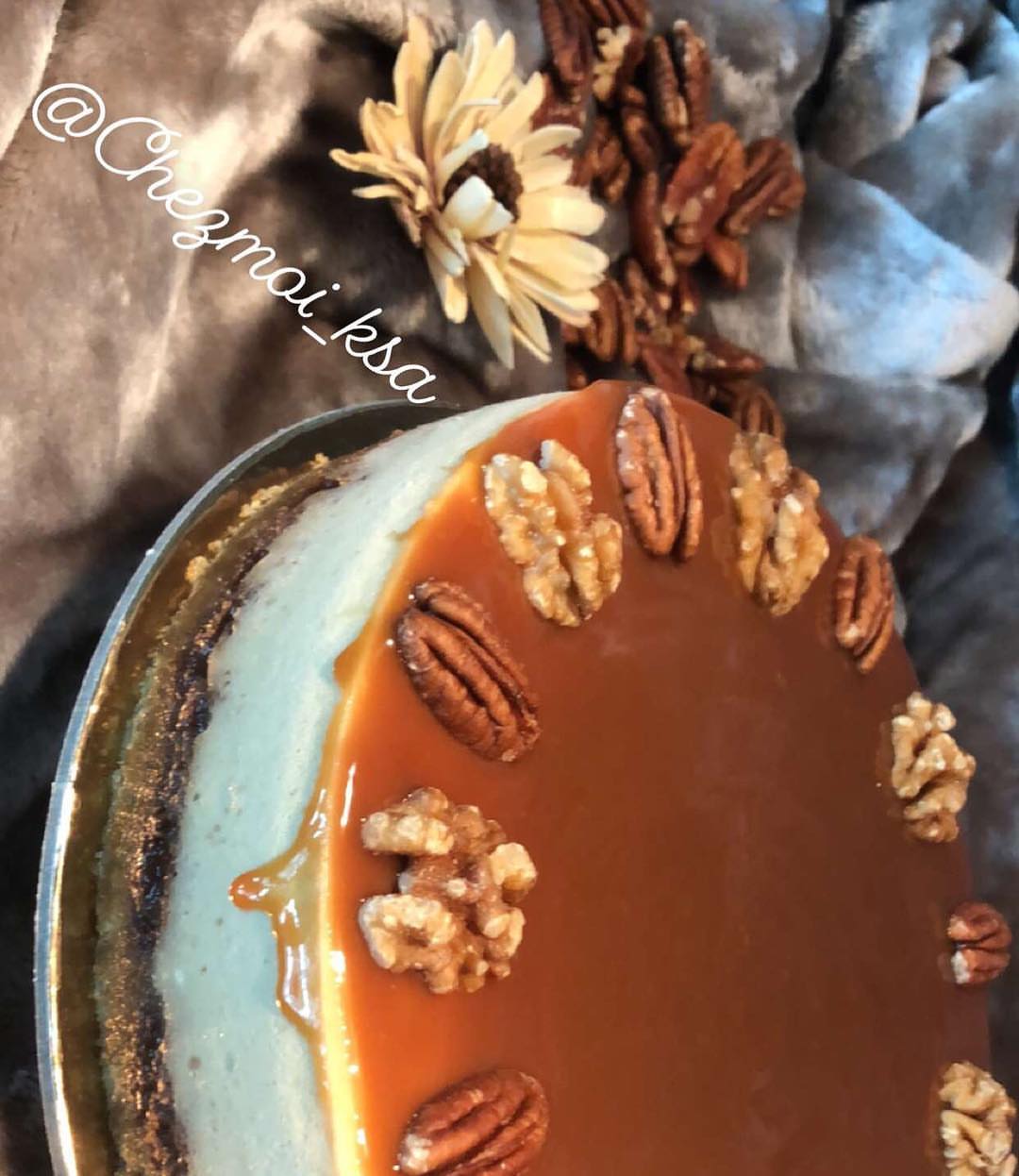#pecancheesecake#lotuscheescake#cheesecake#yummy#jeddah#makkah#pecan#تشيزكيك#لوتس#بيكان#بيقان#بيكان_تشيزكيك#تشيزكيك_لوتس#جده#مكه