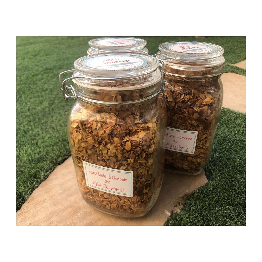 Our new size for the granola حجمنا الجديد من القرنولا. #granola #healthyfood #saudiarabia