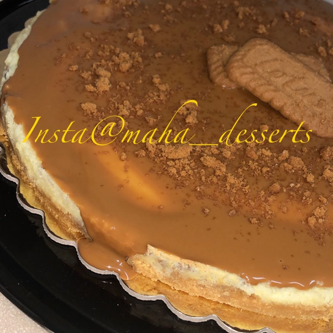طلبية تشيزكيك اللوتس❤️#تشيز_كيك_اللوتس #cheesecake @maha_desserts