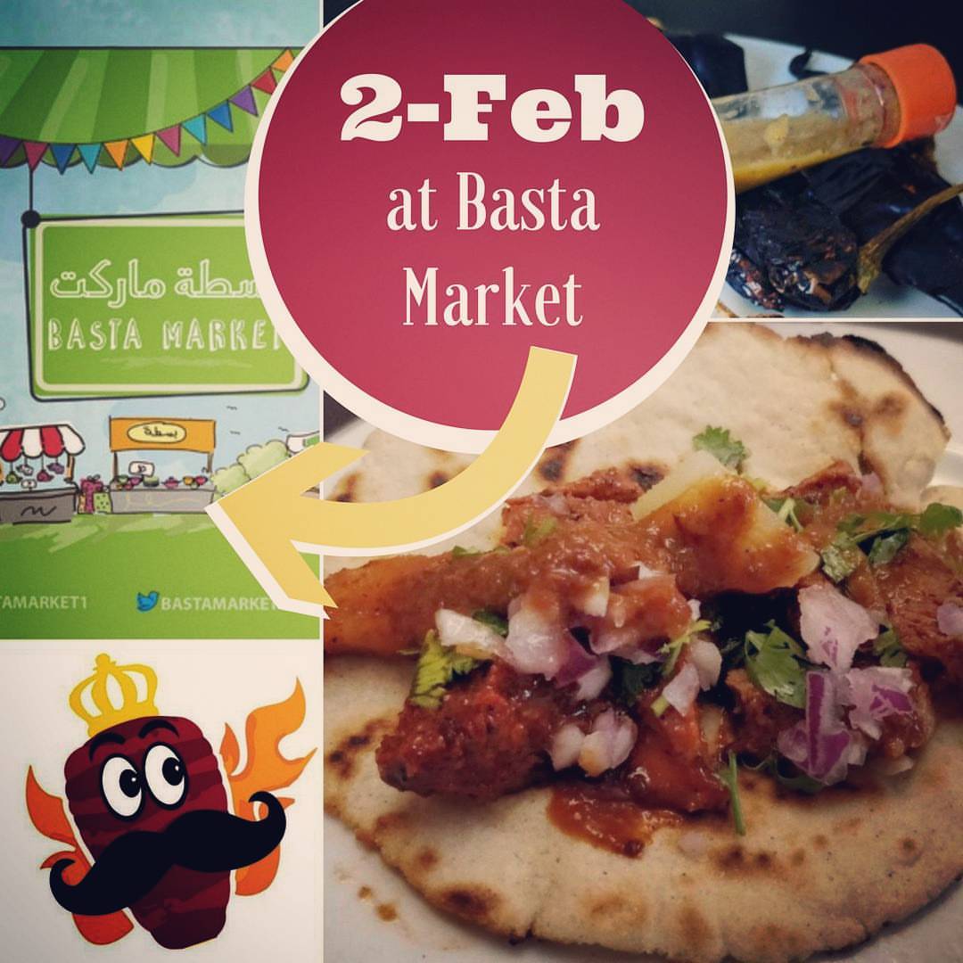 Mexican #Tacos in #jeddahfood look for @alpastormx this Friday 2nd of Feb @bastamarket1 from 5:00 on till the last taco.