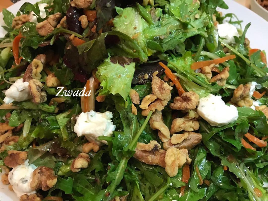Zwada special salad #mix#vegetable#green#cheese#salad سلطة زوادة الخاصة #سلطة#خضراء#منوعة#جبنة#حامضة#صوص