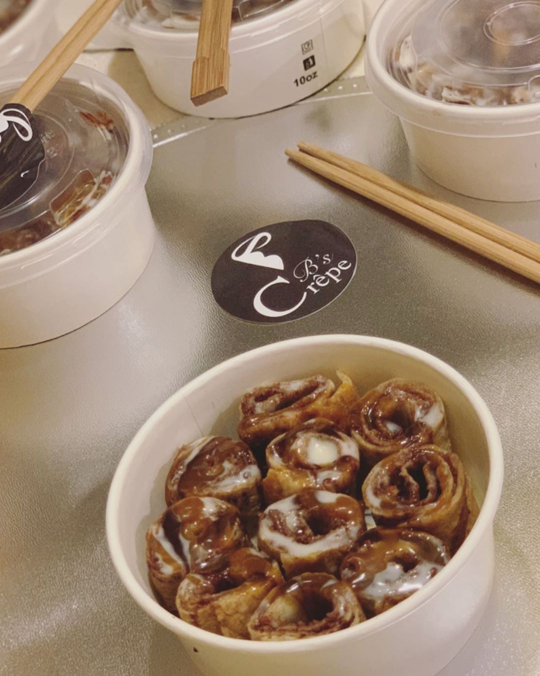 Happiness is, tasting crepe Rolls once in a while. ☕️