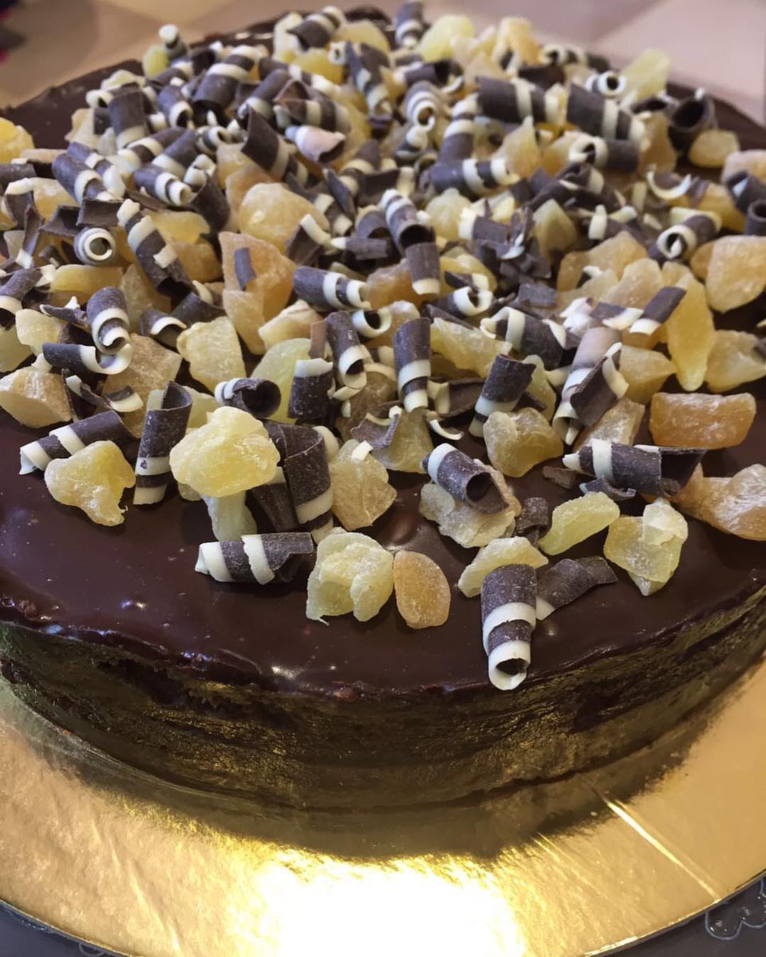 Ginger chocolate cheesecake