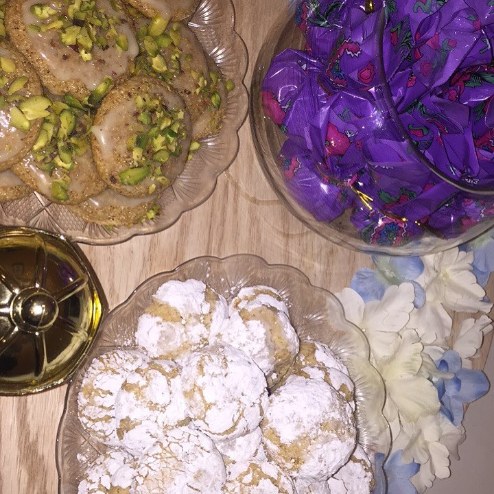 صينية رمضاني طلبية زبونتي مع حلويات مغربيه
