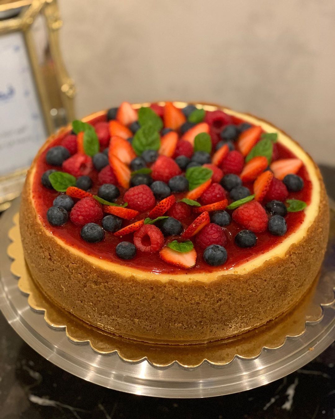 Classic baked cheesecake ✨
