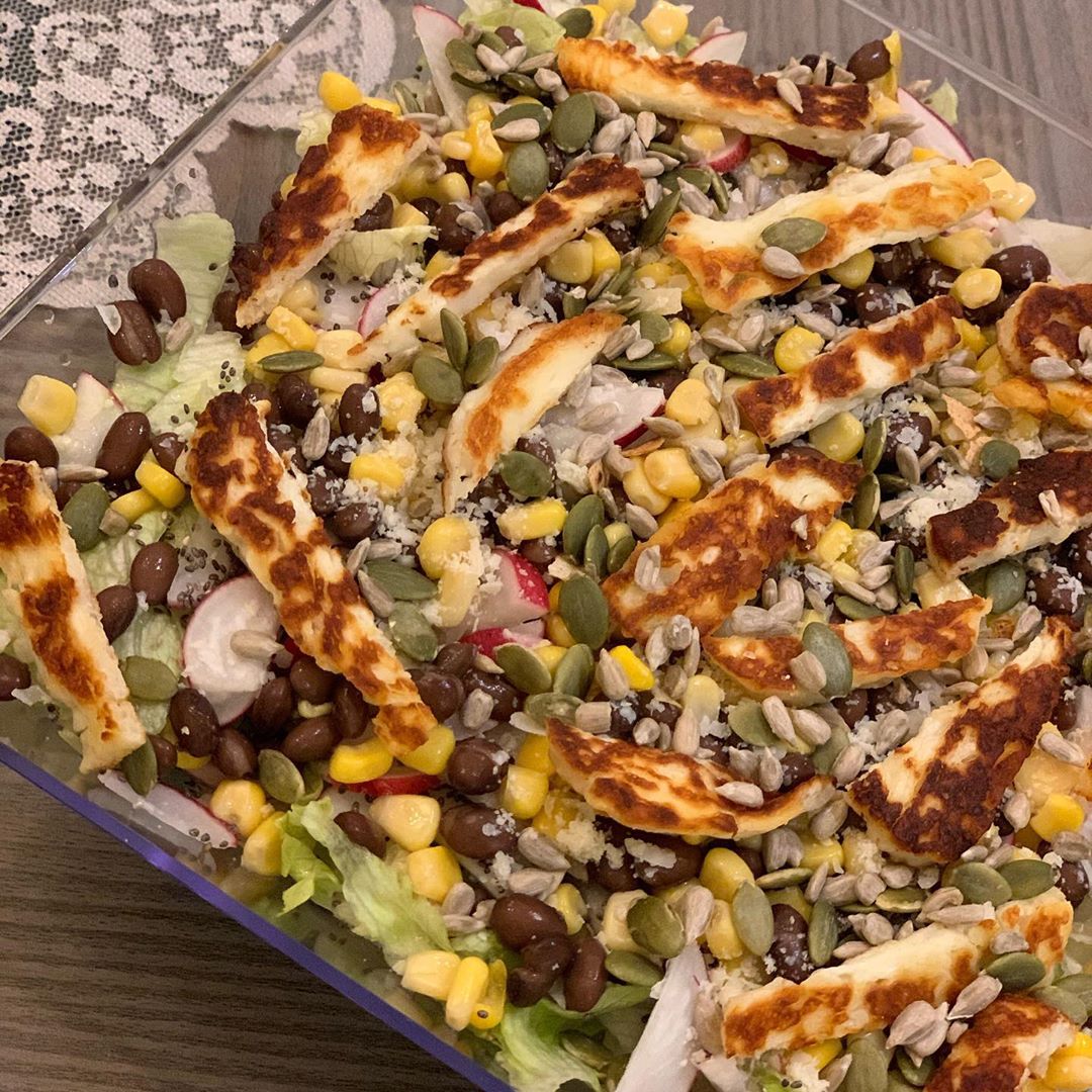 سلطة vege بصوص البيستو العجيبه