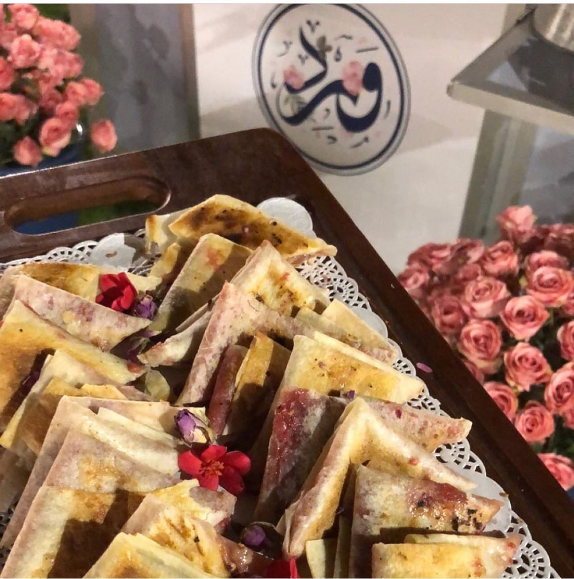 مطبق حالي وبنكهة الورد..#حلى#الرياض#مطبق
