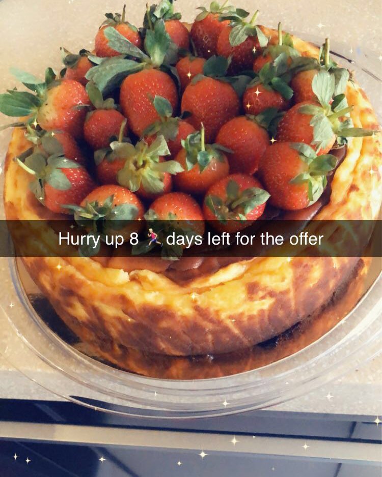 Hurry up 8 days for the offer #jeddah#food#sweet#dessert#cake#cheesecake#sansebastianchessecake#sansebastian#jeddahcity#sansebastian#restaurants#Burntchessecake
