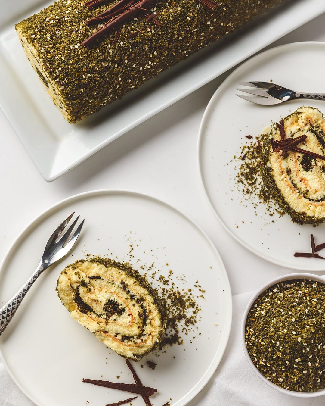 Zaatar roulade #ramadandesserts #ramadancakes