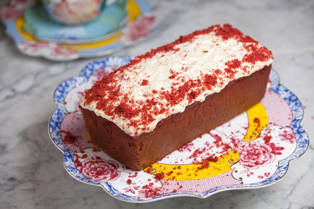 Those who loves red velvet cake now available at l’afternoon unique, delicious and different red velvet pound cake