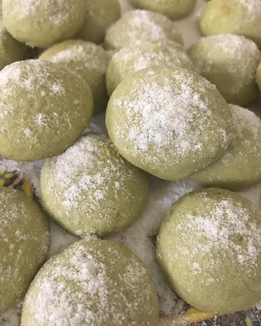 Matcha green tea biscuit