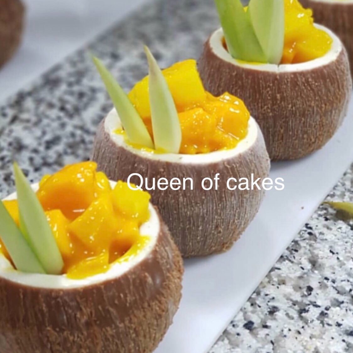 Coconut Mousse filled with Mangoes
For order contact us on WhatsApp 0504552235