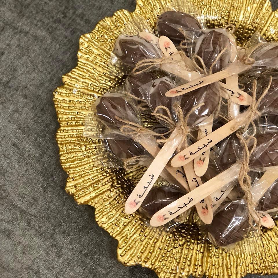 .
.
.
Baby Shaikha chocolate Spoons