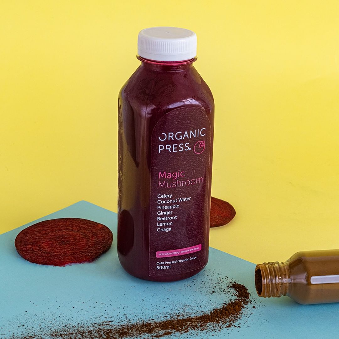 Packed with antioxidants, chaga mushroom is available in tea or supplement form. Its extract may fight cancer and improve immunity, chronic inflammation, blood sugar and cholesterol levels ❤️ Find #Chaga in our Magic Mushroom juice #OrganicPress