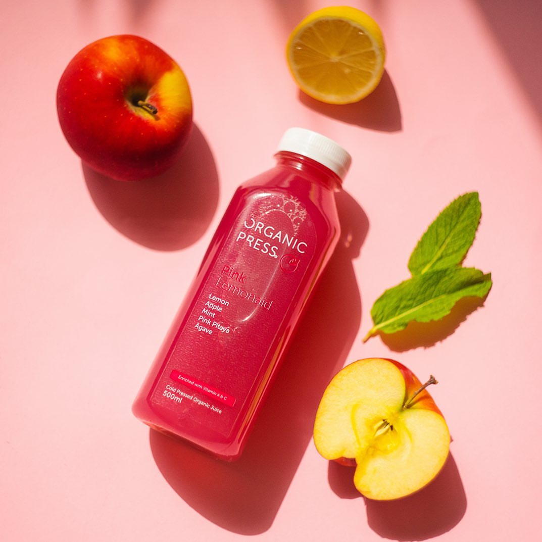 A little pink citrus to get you through #HumpDay #PinkLemonaid #OrganicPress