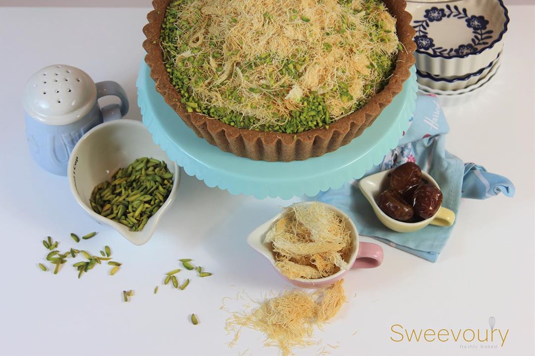 Kunafa Rangeena tart