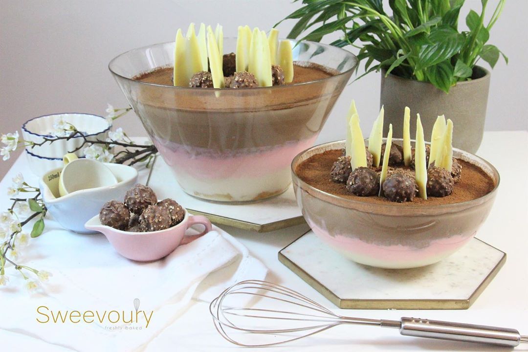 Triple chocolate mousse