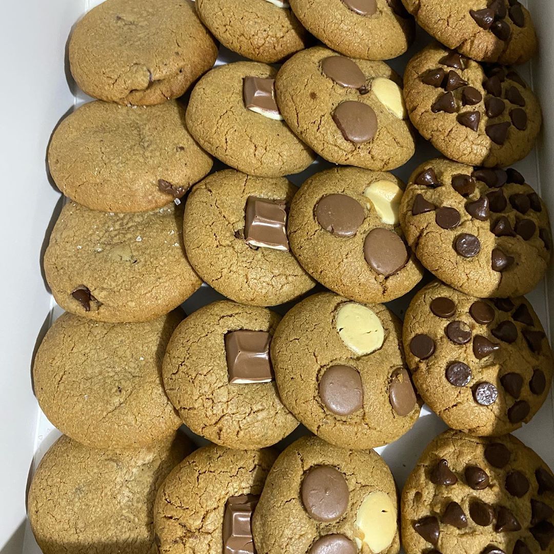 Assorted 4 flavors boxes of cookies available for pickup