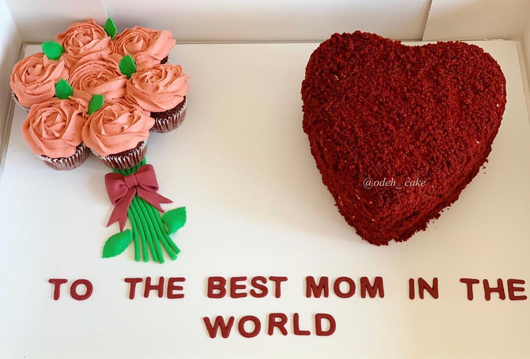 Mother’s day cake♥️ #redvelvet#cake#cream-cheese#buttercream#cupcake#happy#mother’s#day