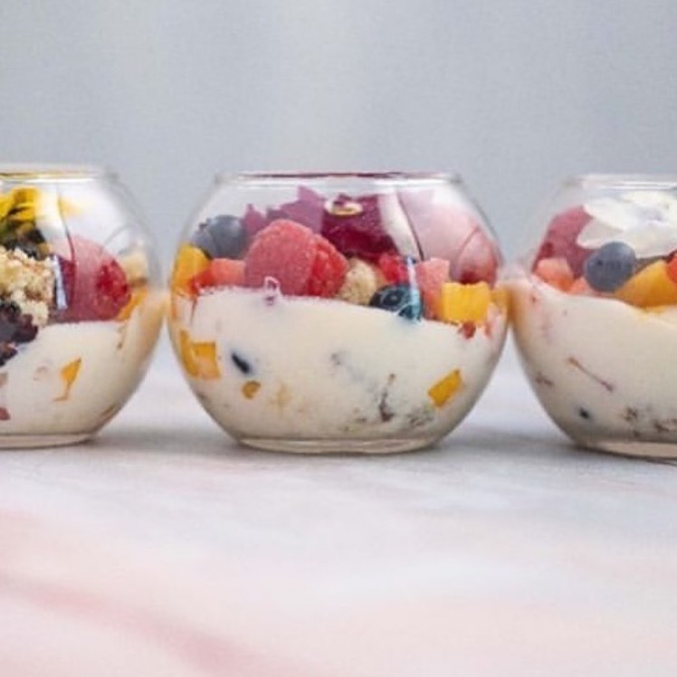Custard fruit dessert