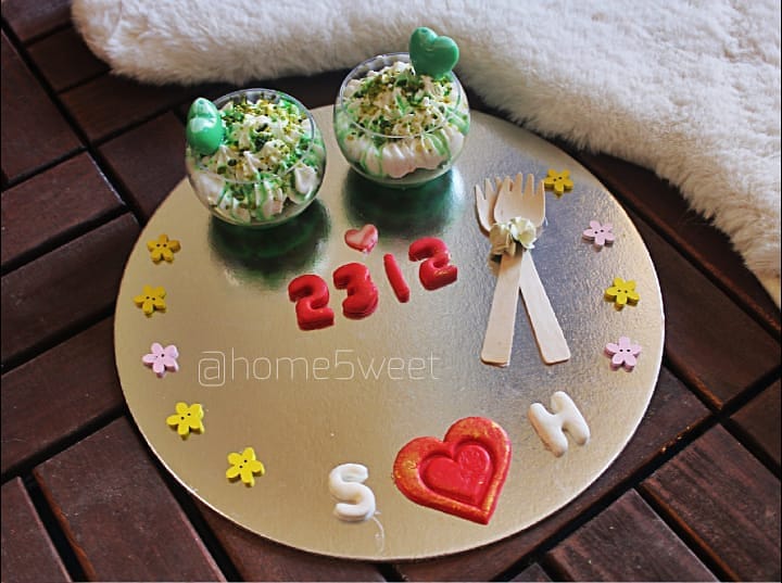 #ميني-كيك_الفستق
#سويتات
@home5weet