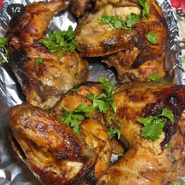 فرخة مشوية عندنا غير