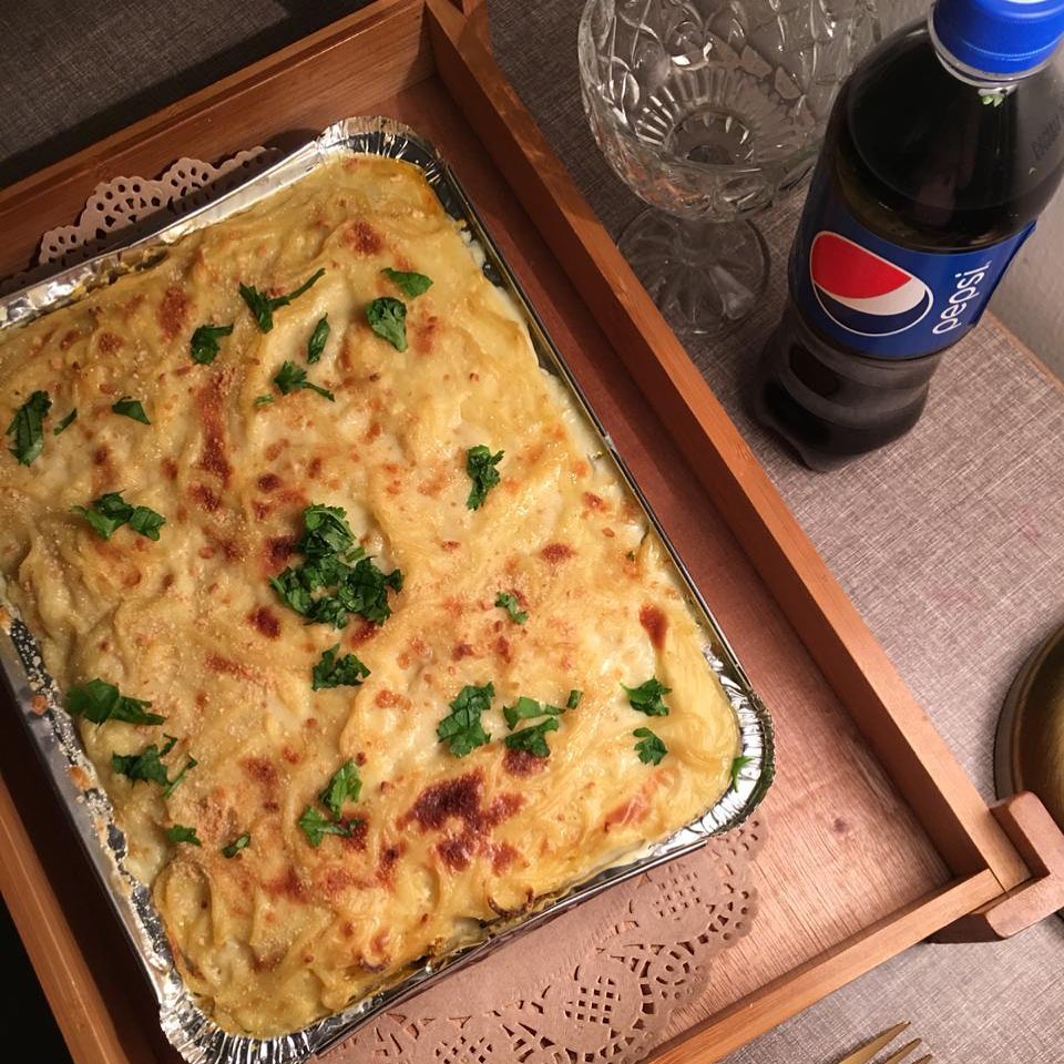 مكرونة باشاميل #اسرة_منتجه#الرياض#مطاعم#مطاعم_الرياض
