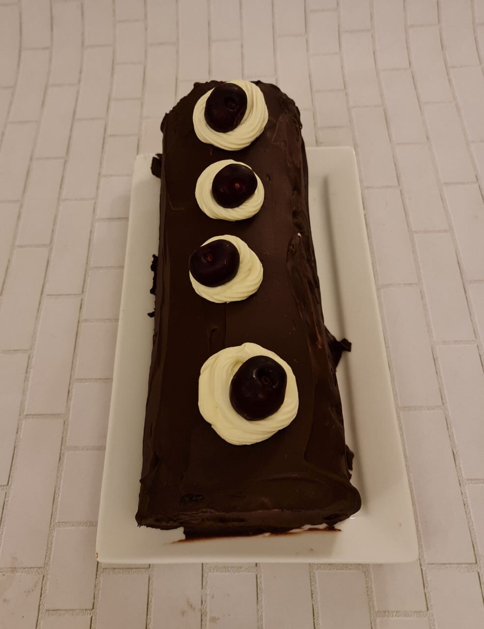 Chocolate Cherry swiss Roll